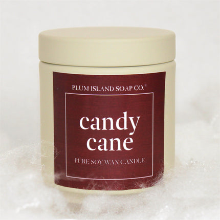 Candy Cane Soy Wax Candle